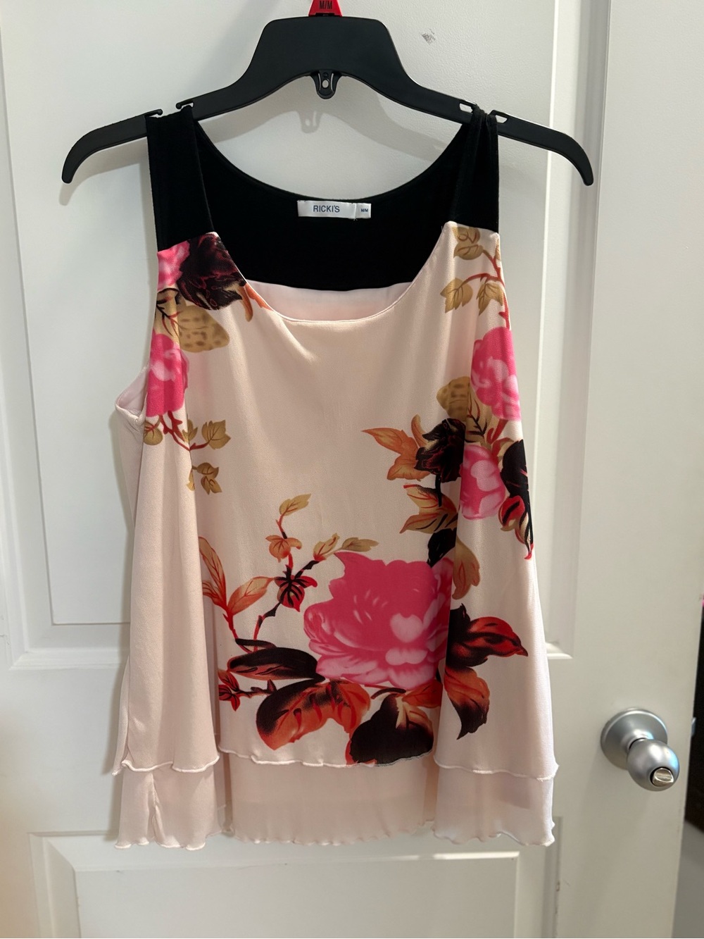 Ricki's Pink Floral Layered Tank Top